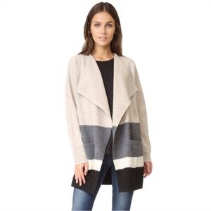 Madewell Meridian Merino Wool Stripe Coat